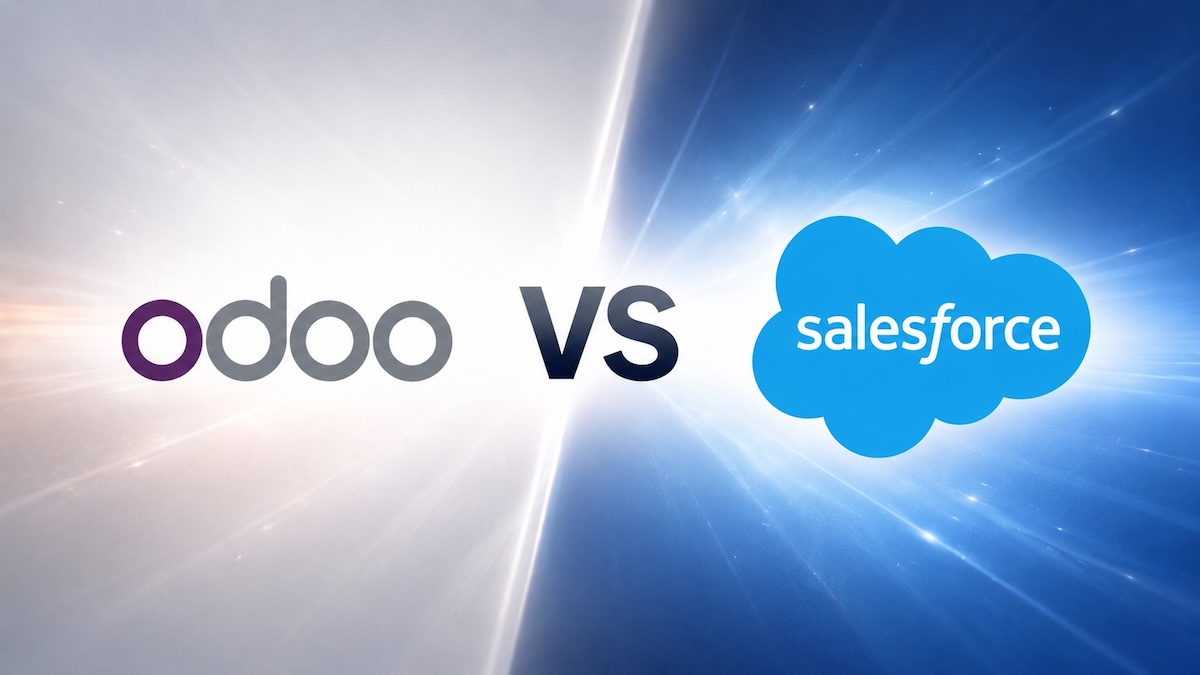 Comparaison structurelle entre la suite intégrée Odoo et le CRM spécialisé Salesforce