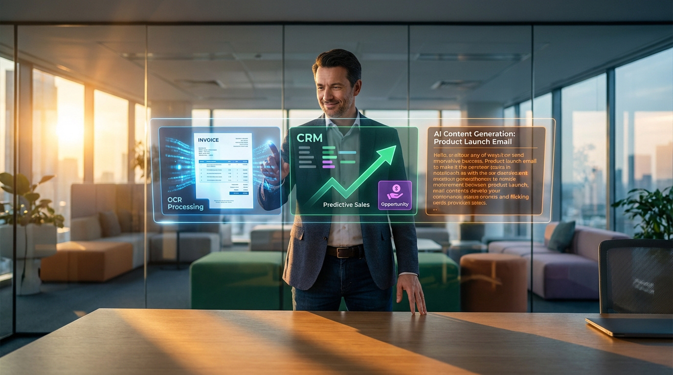 Interface Odoo utilisant l'IA pour l'automatisation comptable et le gain de temps