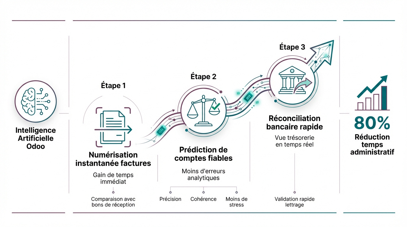 Infographie de la réduction du temps administratif